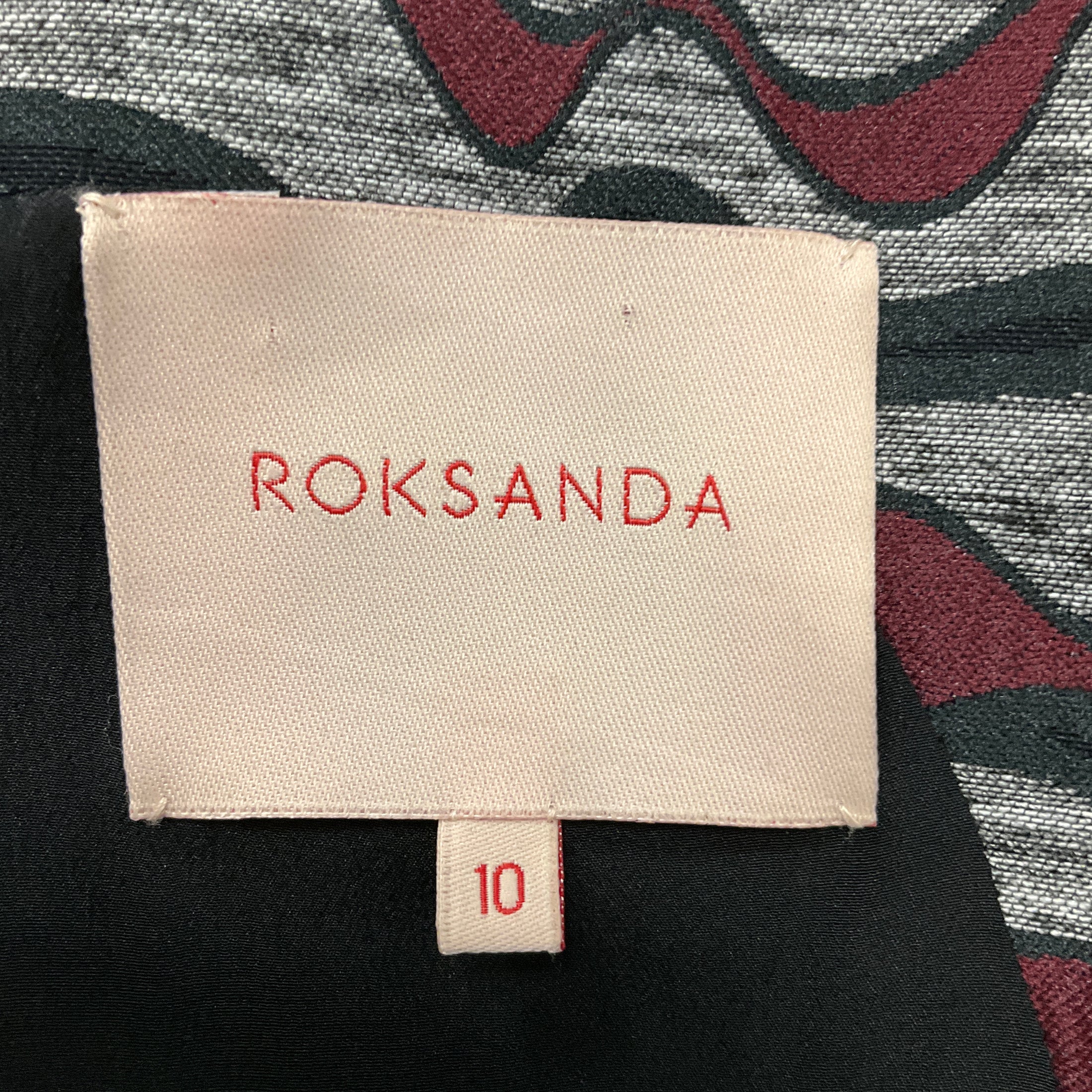 Roksanda Grey Multi One Shoulder Midi Dress