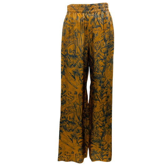 Golden Goose Golden Brown 2022 Notebook Print Satin Trousers