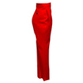 Load image into Gallery viewer, Ferragamo Red Wool Crepe Pants / Trousers
