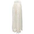 Load image into Gallery viewer, Vita Kin White Linen Eyelet Midi Skirt
