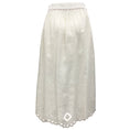 Load image into Gallery viewer, Vita Kin White Linen Eyelet Midi Skirt
