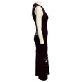Load image into Gallery viewer, Prabal Gurung Grape Wine / Gunmetal Embroidered Sleeveless Knit Midi Dress
