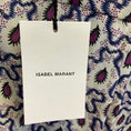 Load image into Gallery viewer, Isabel Marant Blue Multi Andor Silk Crepe Paisley Gathered Mini Dress

