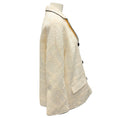 Load image into Gallery viewer, Tory Burch Ivory / Black 2021 Shimmer Boucle Tweed Jacket
