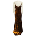 Load image into Gallery viewer, Badgley Mischka Couture Vintage Copper Embellished Velvet Gown with Shawl
