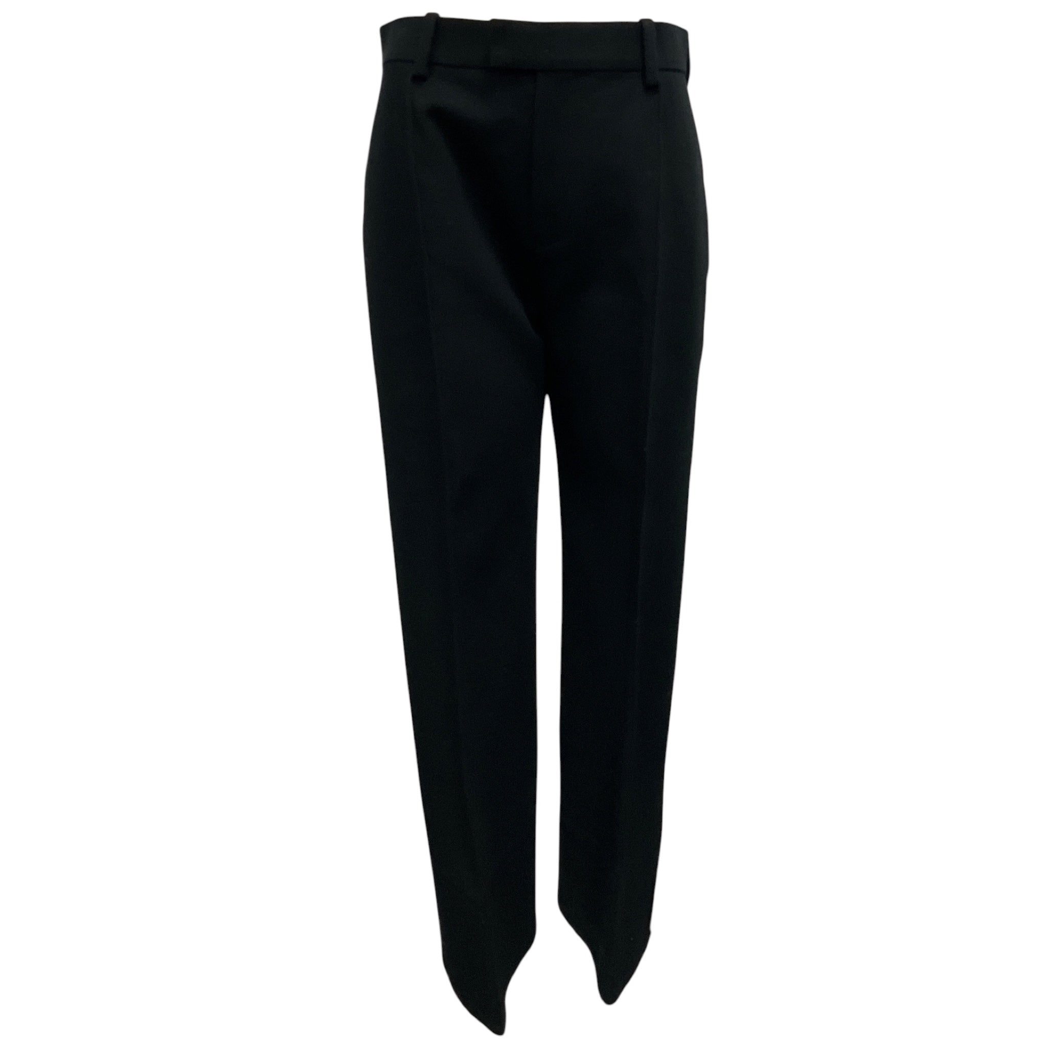 Bottega Veneta Black Sculpted Hem Cotton Pants