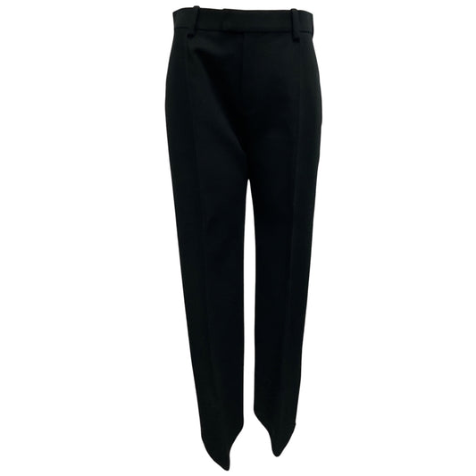 Bottega Veneta Black Sculpted Hem Cotton Pants