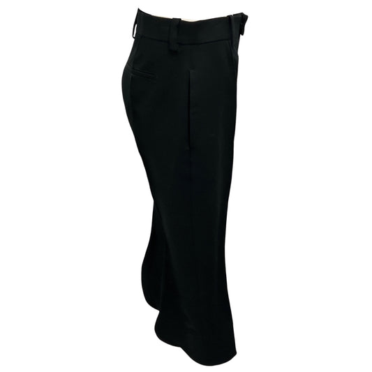 Bottega Veneta Black Sculpted Hem Cotton Pants