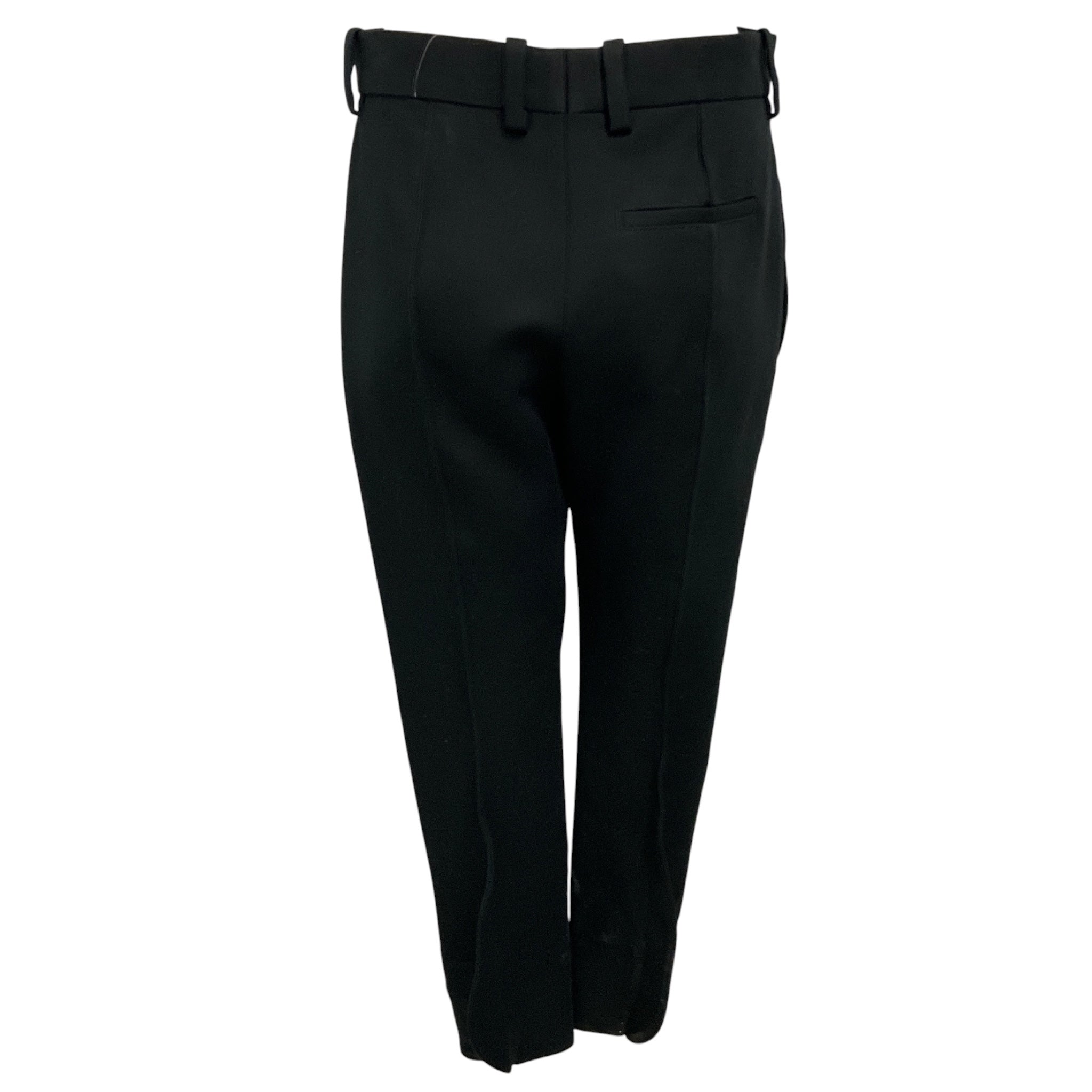 Bottega Veneta Black Sculpted Hem Cotton Pants
