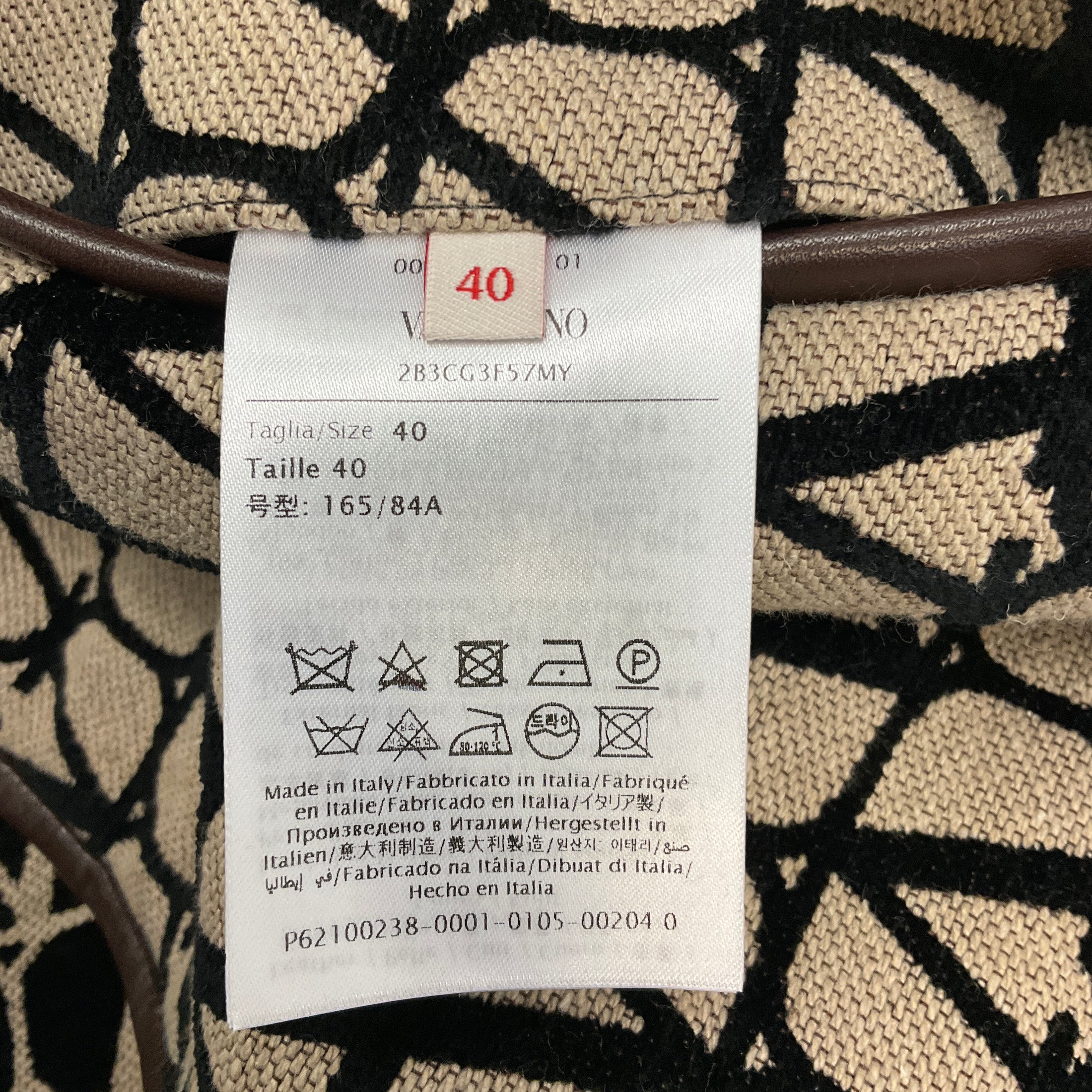 Valentino Beige / Black Toile Iconographe Cape