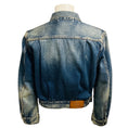 Load image into Gallery viewer, Ralph Lauren Collection Medium Blue Wash Distressed Denim Jacket
