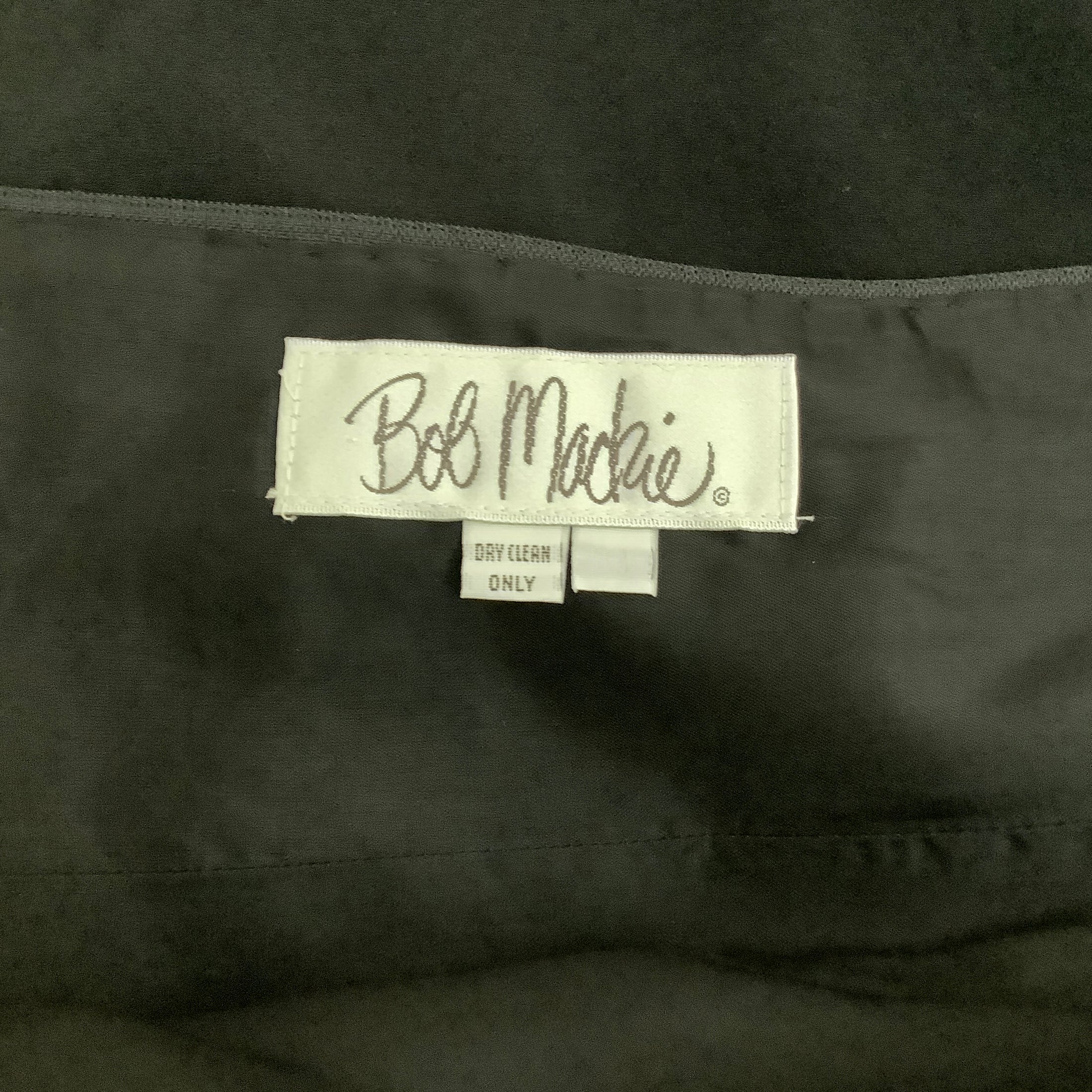 Bob Mackie Vintage Black Crepe Sleeveless In Depth Dress