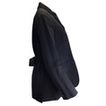 Load image into Gallery viewer, Zanini Black Silk Bow Detail Wool Blazer
