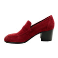 Load image into Gallery viewer, Laurence Dacade Wine Suede Tracy Loafer Pumps
