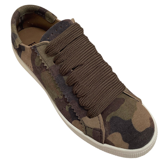 Pedro Garcia Camouflage Canvas Perry Sneakers