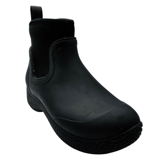 Celine Black Rubber Ankle Boots