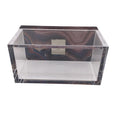 Load image into Gallery viewer, Kimberly McDonald Purple / Clear Stone Embellished Decorative Lucite Box
