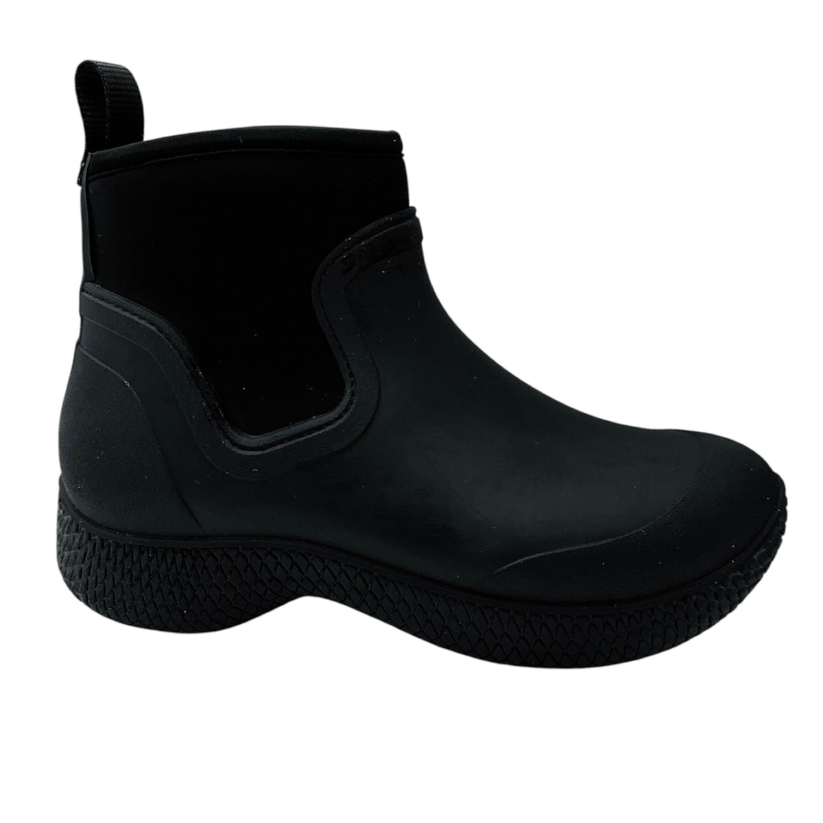 Celine Black Rubber Ankle Boots