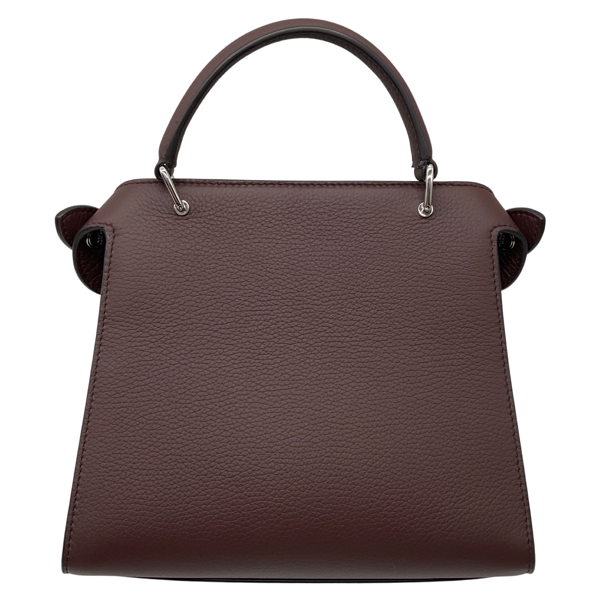 Michino Paris Brown Lutece Mini Taurillons Calfskin Leather Satchel