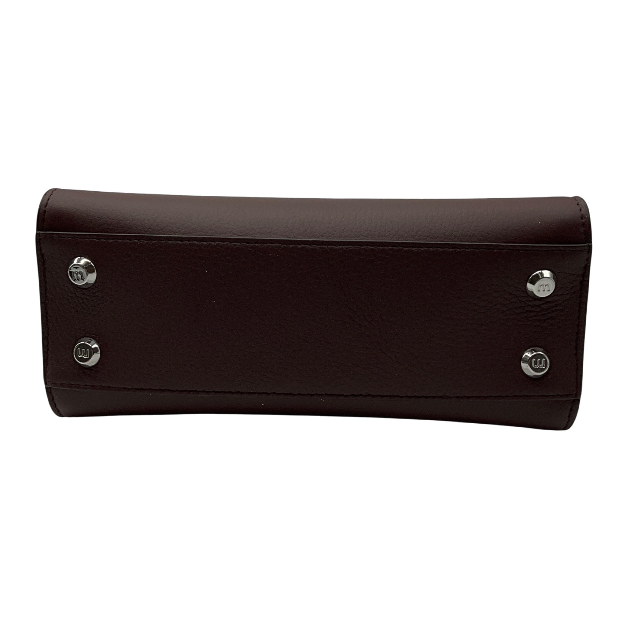 Michino Paris Brown Lutece Mini Taurillons Calfskin Leather Satchel