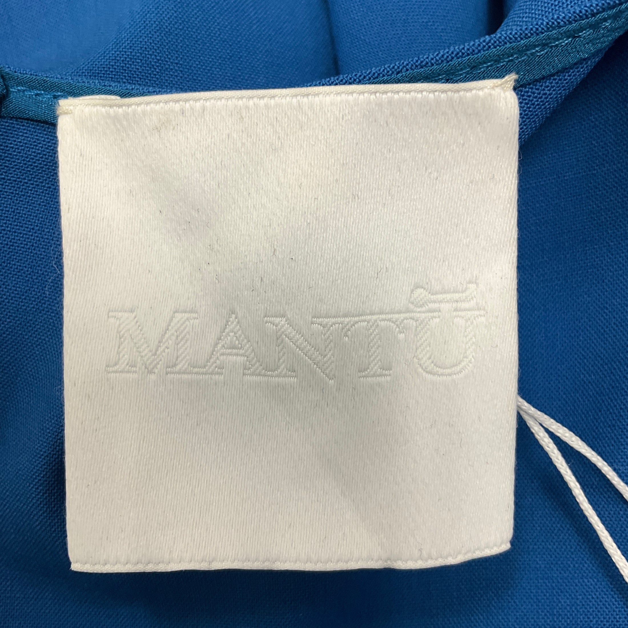 Mantu Azure Blue 2023 Sleeveless Midi Dress