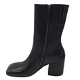Load image into Gallery viewer, Marsell Black Square Toe Chunky Heel Leather Boots
