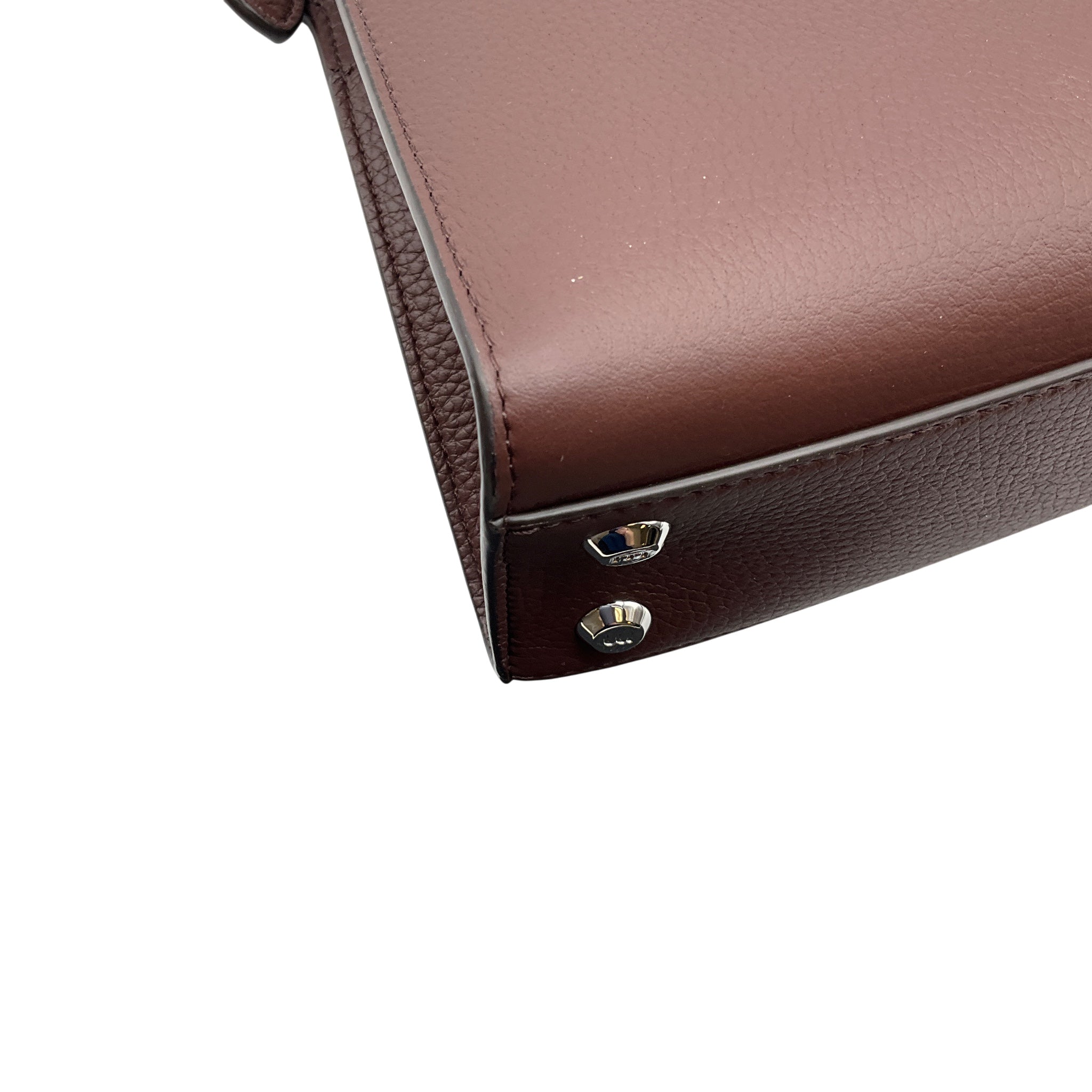 Michino Paris Brown Lutece Mini Taurillons Calfskin Leather Satchel