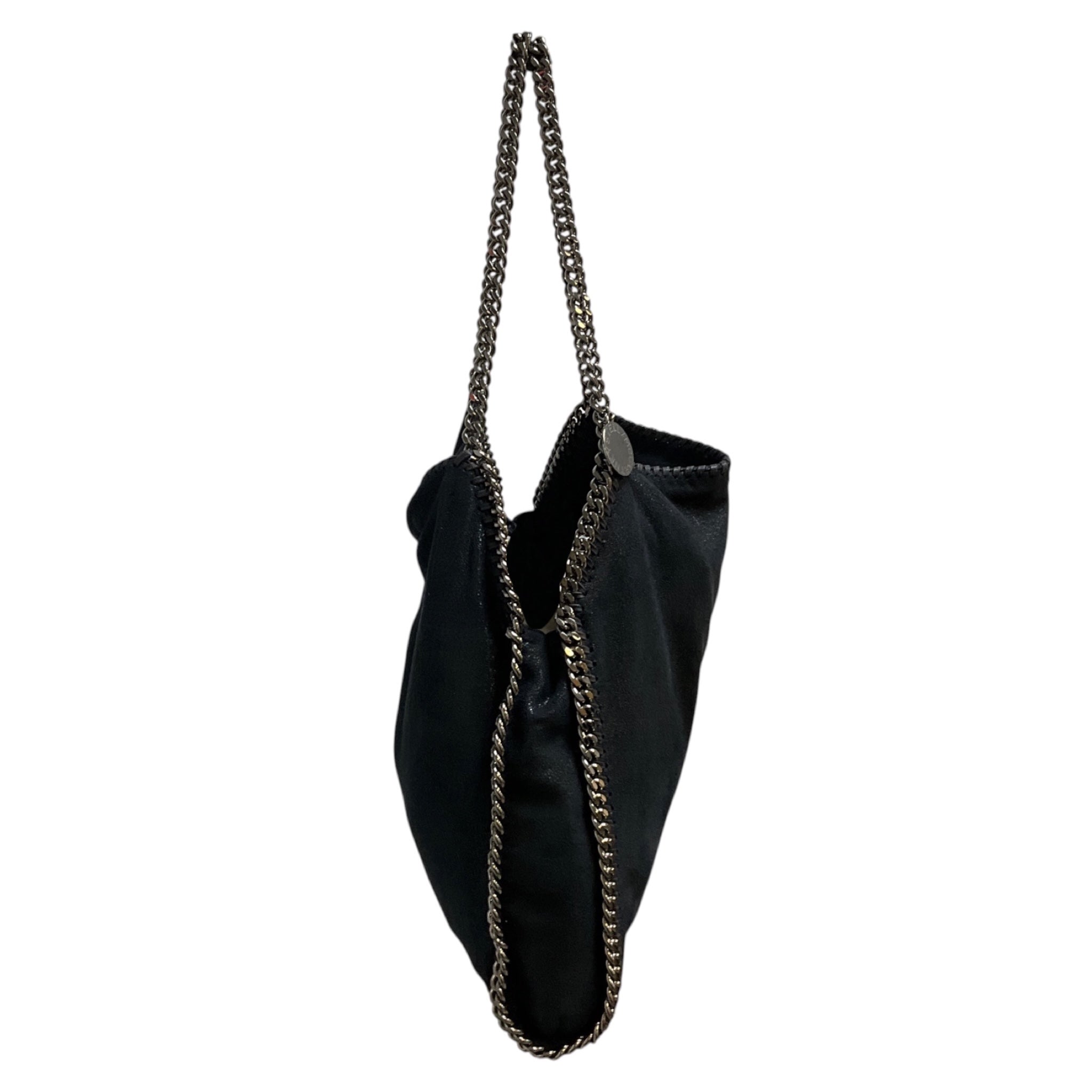 Stella McCartney Navy Blue Falabella Faux Leather Shaggy Deer Tote Bag