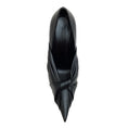 Load image into Gallery viewer, Balenciaga Black Leather Twist Drapy Pumps
