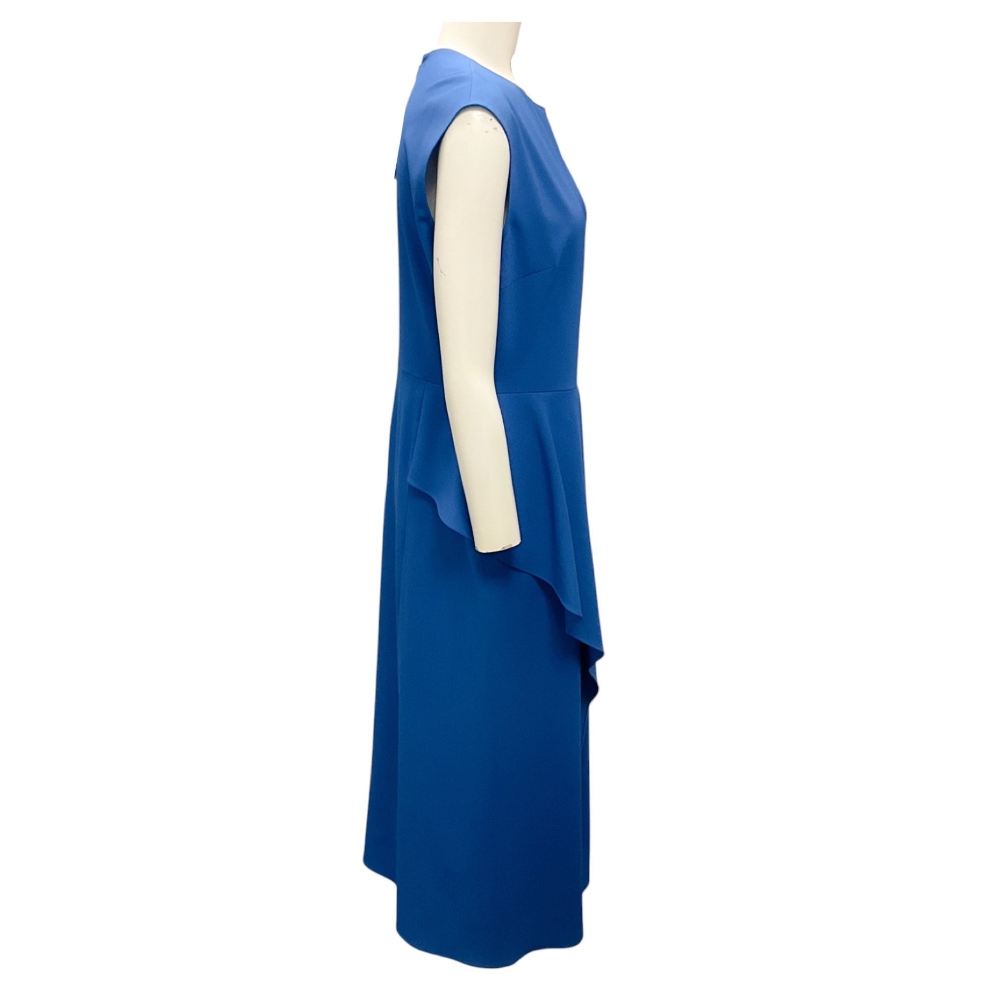 Mantu Azure Blue 2023 Sleeveless Midi Dress