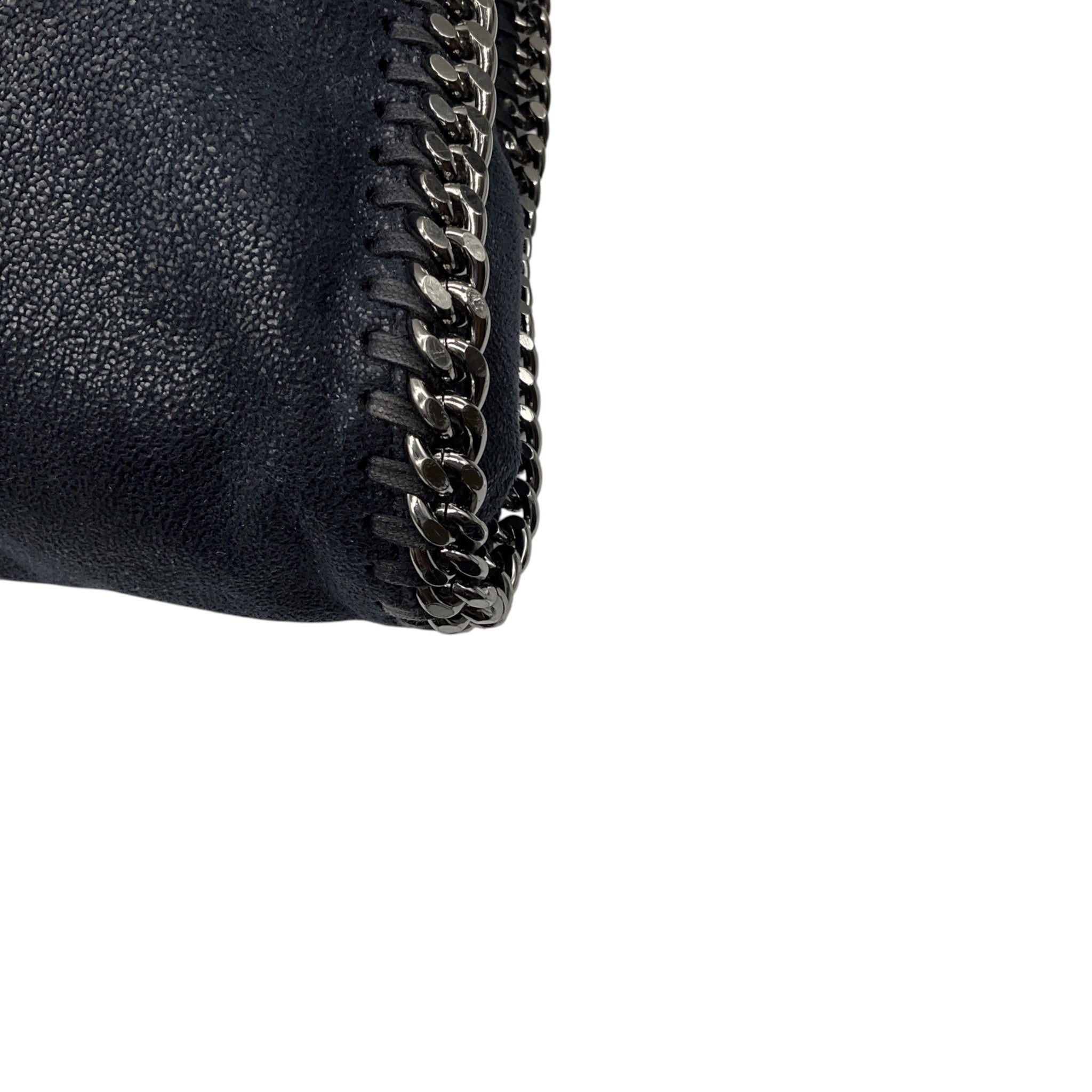 Stella McCartney Navy Blue Falabella Faux Leather Shaggy Deer Tote Bag