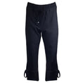 Load image into Gallery viewer, TWP Black Ankle Tie Detail Cropped Wool Stretch Pants
