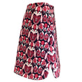 Load image into Gallery viewer, Alaia Black / Ivory / Red Wool Knit Skirt
