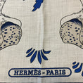 Load image into Gallery viewer, Hermes Natural / Blue / Orange Les Leopards Large Cashmere and Silk Scarf
