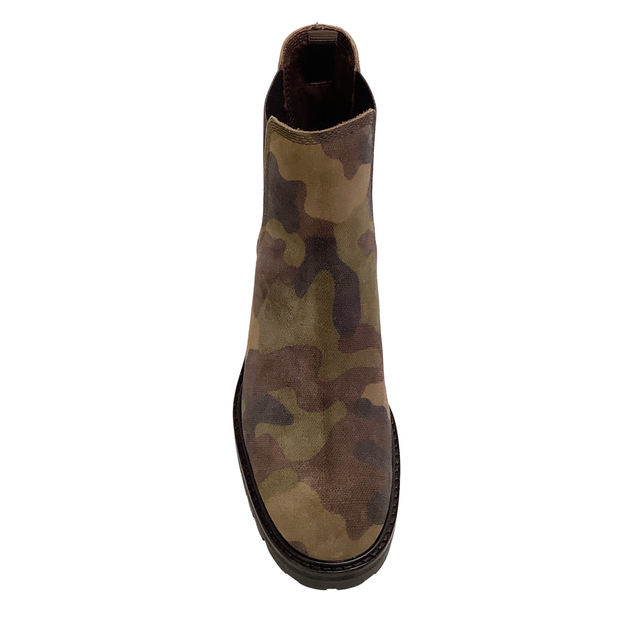 Pedro Garcia Camouflage Canvas Silva Chelsea Boots