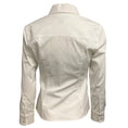 Load image into Gallery viewer, Louis Vuitton White / Gold Monogram Detail Button Front Cotton Blouse
