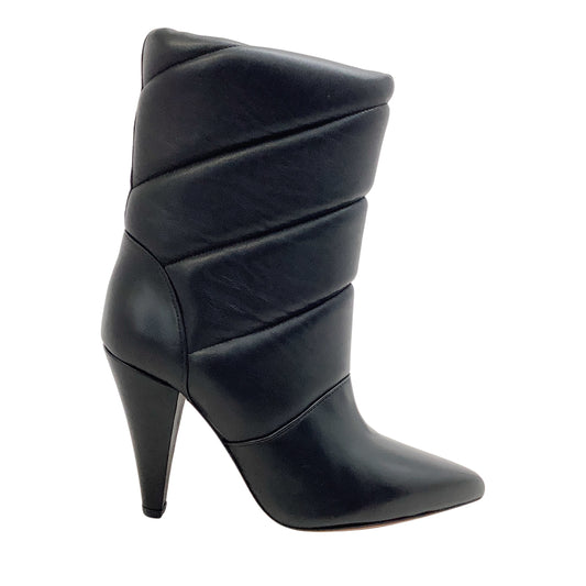 IRO Black Quilted Leather Motta Boots