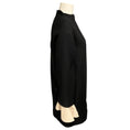 Load image into Gallery viewer, Valentino Black Long Sleeved Crepe Mini Dress with Bow Detailed Ivory Cuffs

