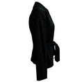 Load image into Gallery viewer, Malej Black Arouca Zip Front Jacket with Belt
