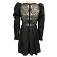 Load image into Gallery viewer, Self-Portrait Black Lace Back Taffeta Mini Dress
