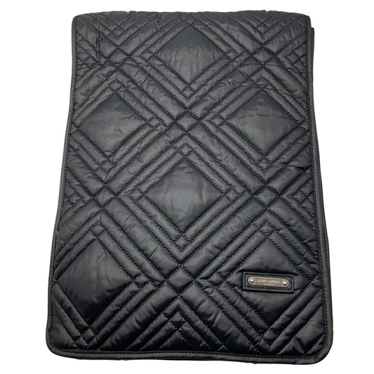 Saint Laurent Black Diamond Quilted Puffer Scarf
