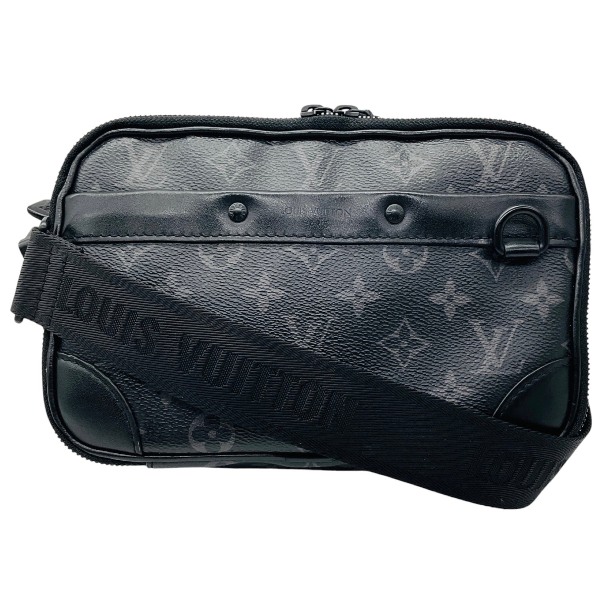 Louis Vuitton Black Monogram Canvas Alpha Messenger Bag