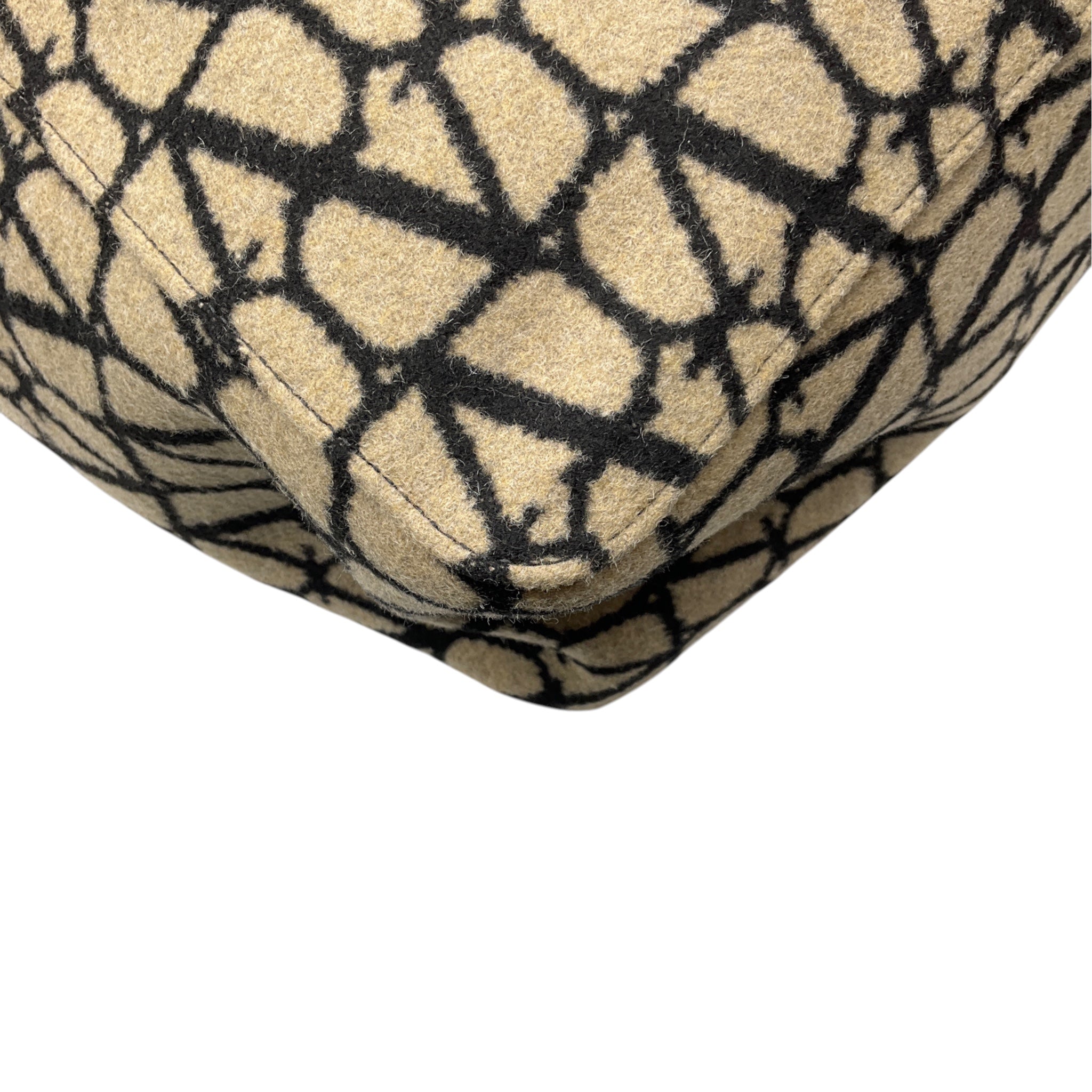 Valentino Beige / Black VLogo Reversible Large Tote Handbag