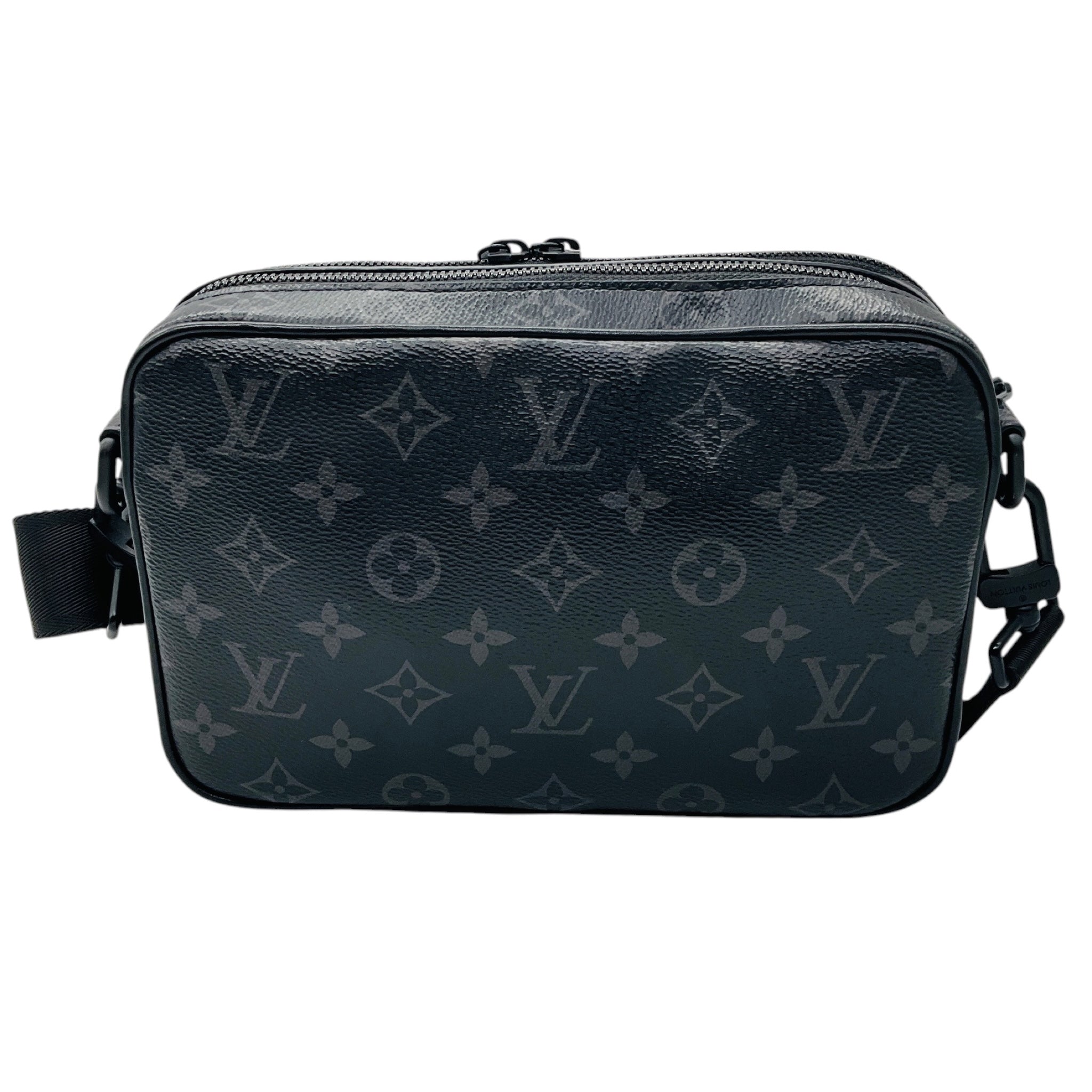 Louis Vuitton Black Monogram Canvas and Leather Alpha Messenger Bag