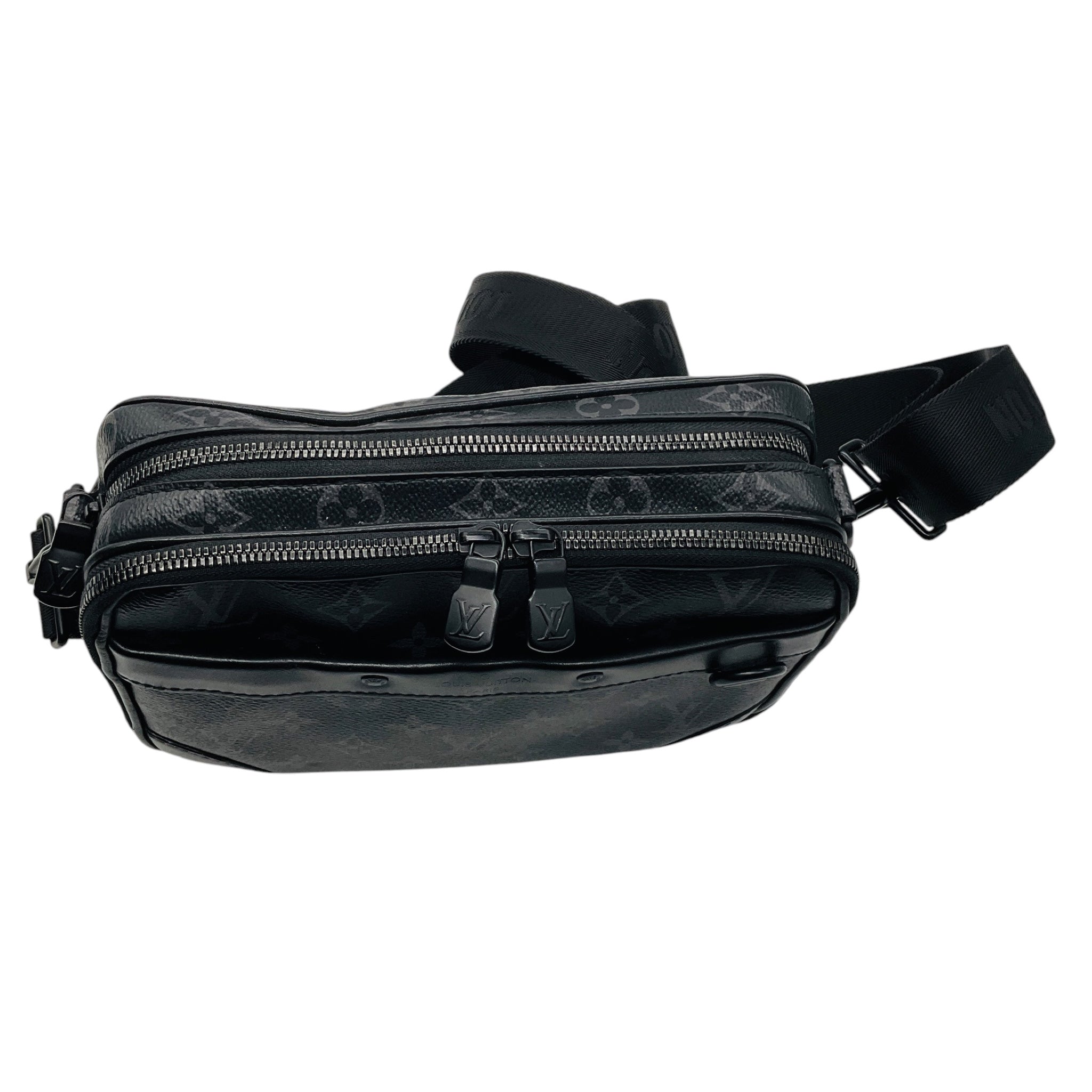 Louis Vuitton Black Monogram Canvas and Leather Alpha Messenger Bag