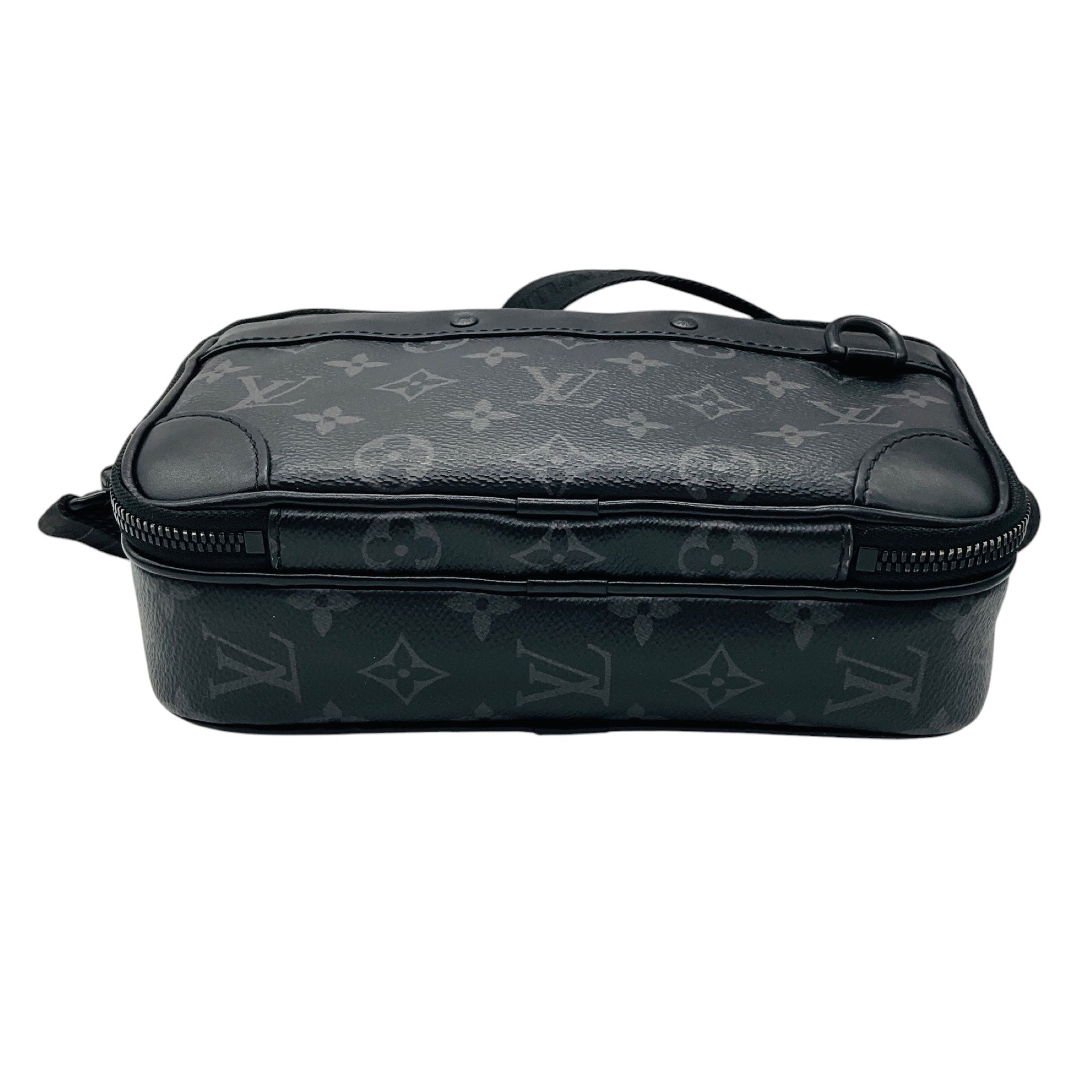 Louis Vuitton Black Monogram Canvas and Leather Alpha Messenger Bag