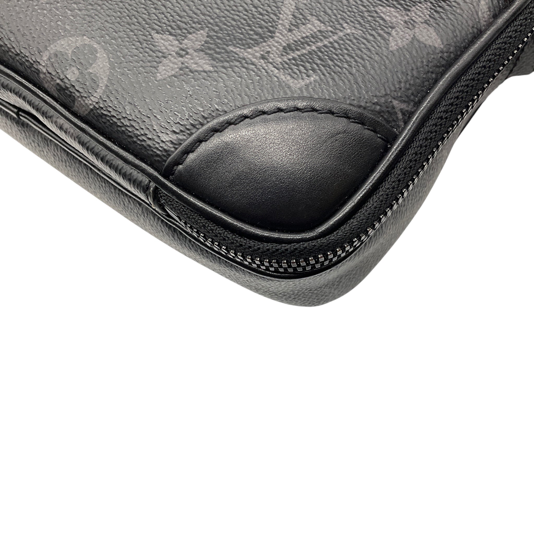 Louis Vuitton Black Monogram Canvas and Leather Alpha Messenger Bag