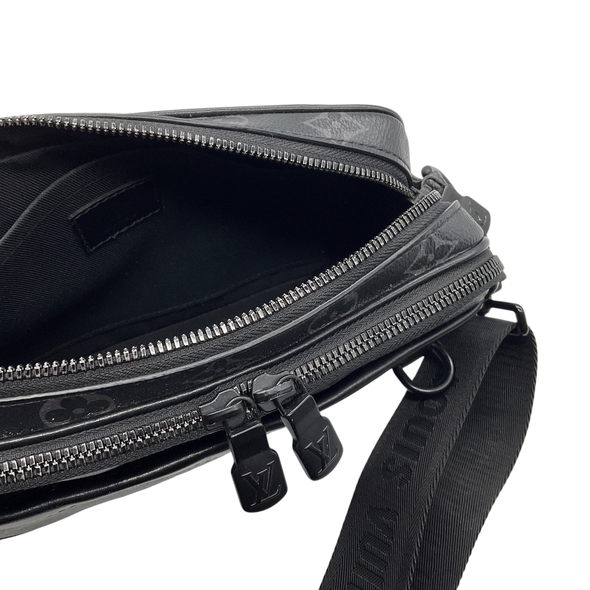 Louis Vuitton Black Monogram Canvas and Leather Alpha Messenger Bag