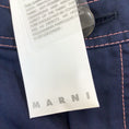 Load image into Gallery viewer, Marni Navy Blue Cotton Linen Trousers in Ultramarine
