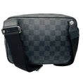 Load image into Gallery viewer, Louis Vuitton Graphite / Black Damier Coated Canvas and Leather Scott Messenger Shoulder Bag with Pouch
